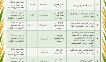 بررسی چالش‌های اقلیمی و راهکارهای ارتقای بهره‌وری شالیزار در برنامه‌های هفته پدافند غیرعامل