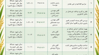 بررسی چالش‌های اقلیمی و راهکارهای ارتقای بهره‌وری شالیزار در برنامه‌های هفته پدافند غیرعامل